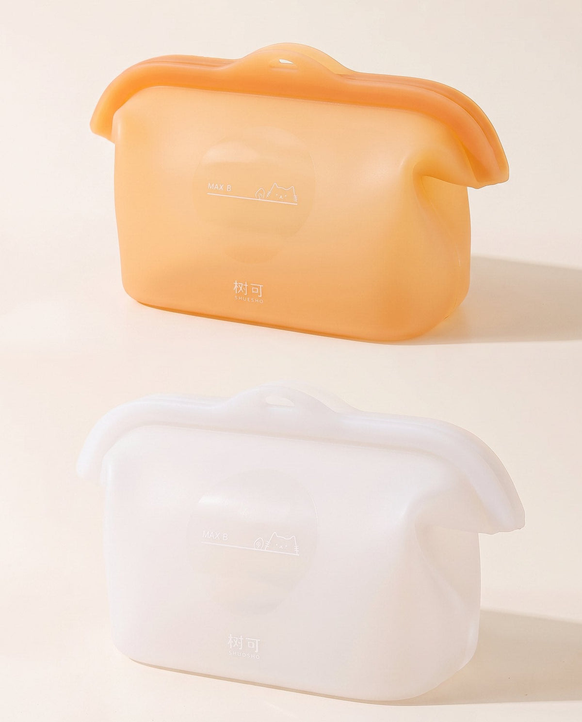 Set of 2: an Apricot bag and a Cloud bag