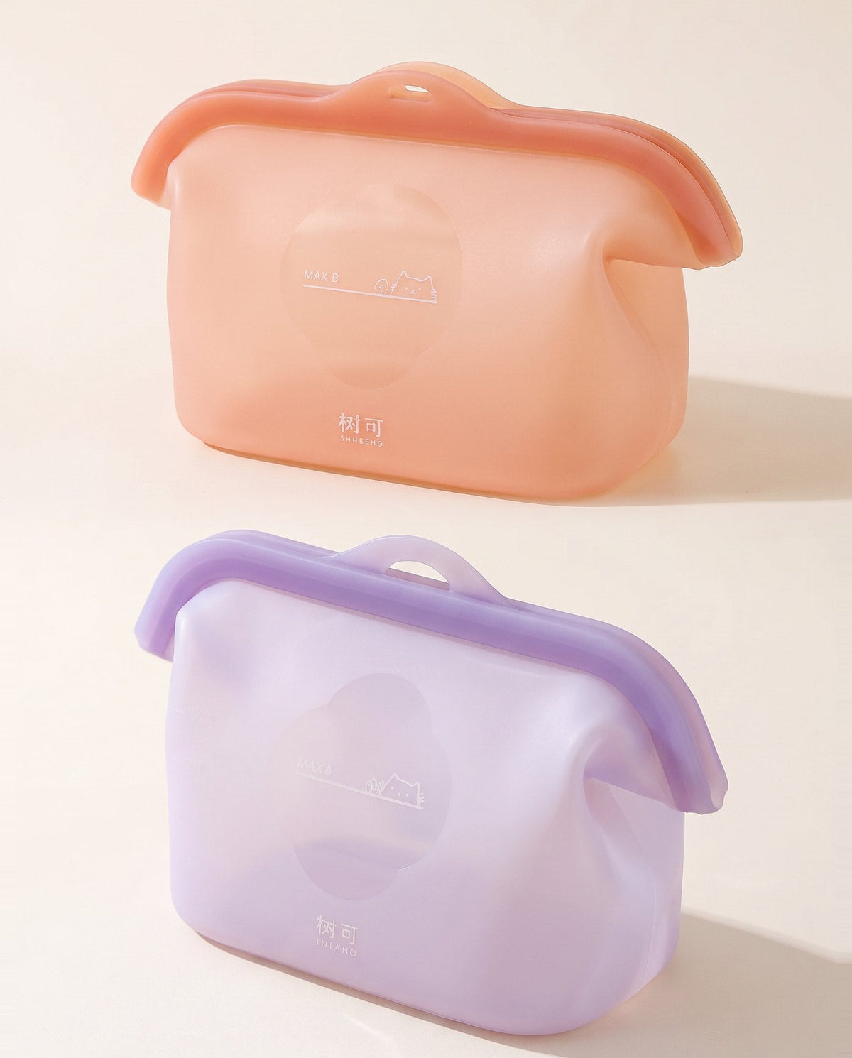 Set of 2: a Blush bag and a Periwinkle bag